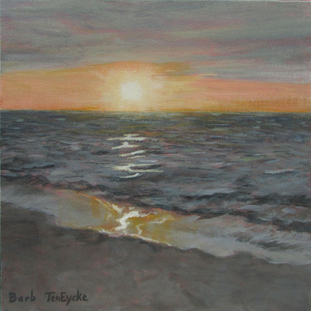 Evening Glow, 8 x 8,  $220 CAN
