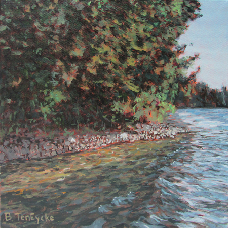 Shoreline Paddle, 8 x 8, $195  CAN