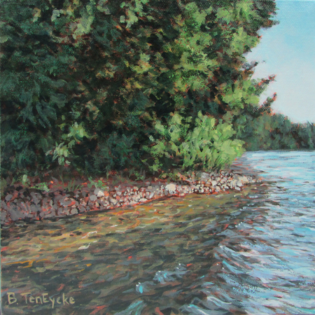 Shoreline Paddle,  8 x 8,  $220 CAN