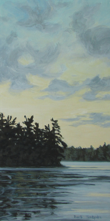 Silver and Gold, 16 x 8, Sold