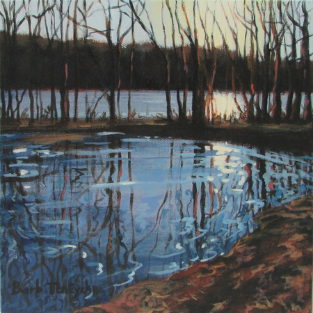 Spring Sunset, 8 x 8,  $220 CAN