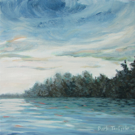 Summer Blues, 8 x 8,  $220 CAN